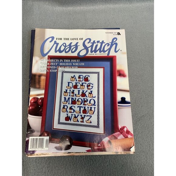 Vintage "For The Love of Cross Stitch" Magazines 4 Issues Leisure Arts 1989 & 97 - Picture 2 of 6
